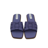 FRANCO SARTO RET$60 WOVEN SLIDE SHOES PURPLE 5.5M
