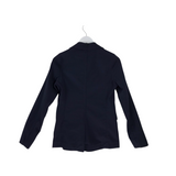 ANN MASHBURN WOOL LONG SLEEVE DESIGNER BLAZER NAVY X SMALL