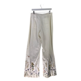 EMBROIDERED DESIGNER PANT CREAM GREEN 00