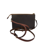 DOONEY & BOURKE PEBBLE CROSSBODY HANDBAG TAUPE BROWN