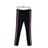 GUCCI SIDE STRIPE LUXE PANT BLACK RED SMALL