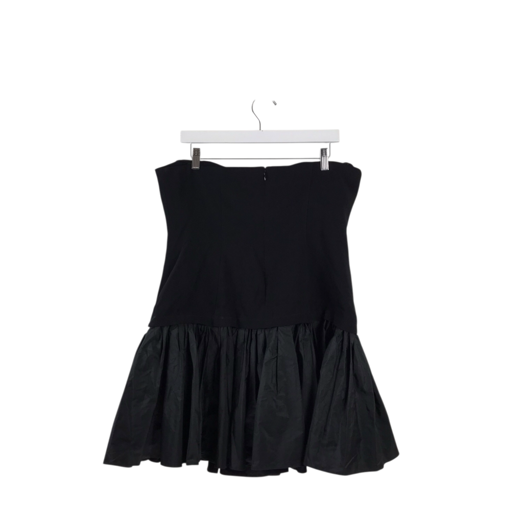CINQ A SEPT NWT$495 MINI STRAPLESS DESIGNER DRESS BLACK 12
