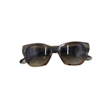 PERSOL RET$210 W/CASE SUNGLASSES/READERS BROWN WHITE