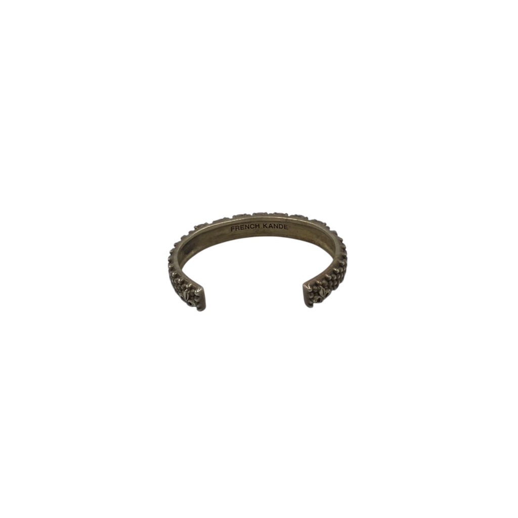 FRENCH KANDE RET$143 CRYSTAL CUFF BRACELET GOLDTONE