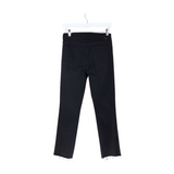 MOTHER RET$238 BEADED ANKLE FRAYED DESIGNER JEANS BLACK 27