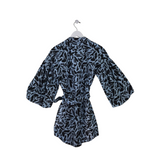 VERONICA BEARD 3/4 SLEEVE DESIGNER DRESS BLUE BLACK 6