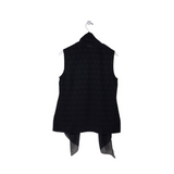 ST JOHN SLEEVELESS DESIGNER BLOUSE BLACK MEDIUM