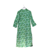 LILLY PULITZER FLORAL MAXI DESIGNER DRESS GREEN BLUE X SMALL