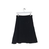 ST JOHN EVENING SEQUIN FLARE DESIGNER SKIRT BLACK 8