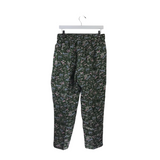 J. CREW NWT SILK FLORAL CROP PANT OLIVE BLUSH 8