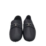 LOUIS VUITTON HOCKENHEIM MOCCASIN LUXE MEN SHOES BLACK 8.5