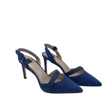 WHITE HOUSE BLACK MARKET SUEDE PUMP SHOES BLUE 8M