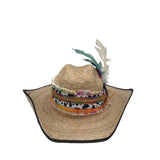 FIESTA HAT HAT TAN TEAL MEDIUM