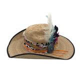 FIESTA HAT HAT TAN TEAL MEDIUM