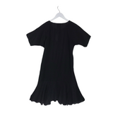 JOHNNY WAS EMBROIDERED SHORT SLEEVE DESIGNER DRESS BLACK SMALL