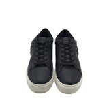 RET$138 CRYSTAL EYE SNEAKER SHOES BLACK WHITE 38.5