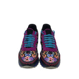 JOHNNY WAS RET$298 PRINT SNEAKER SHOES TEAL PURPLE 37