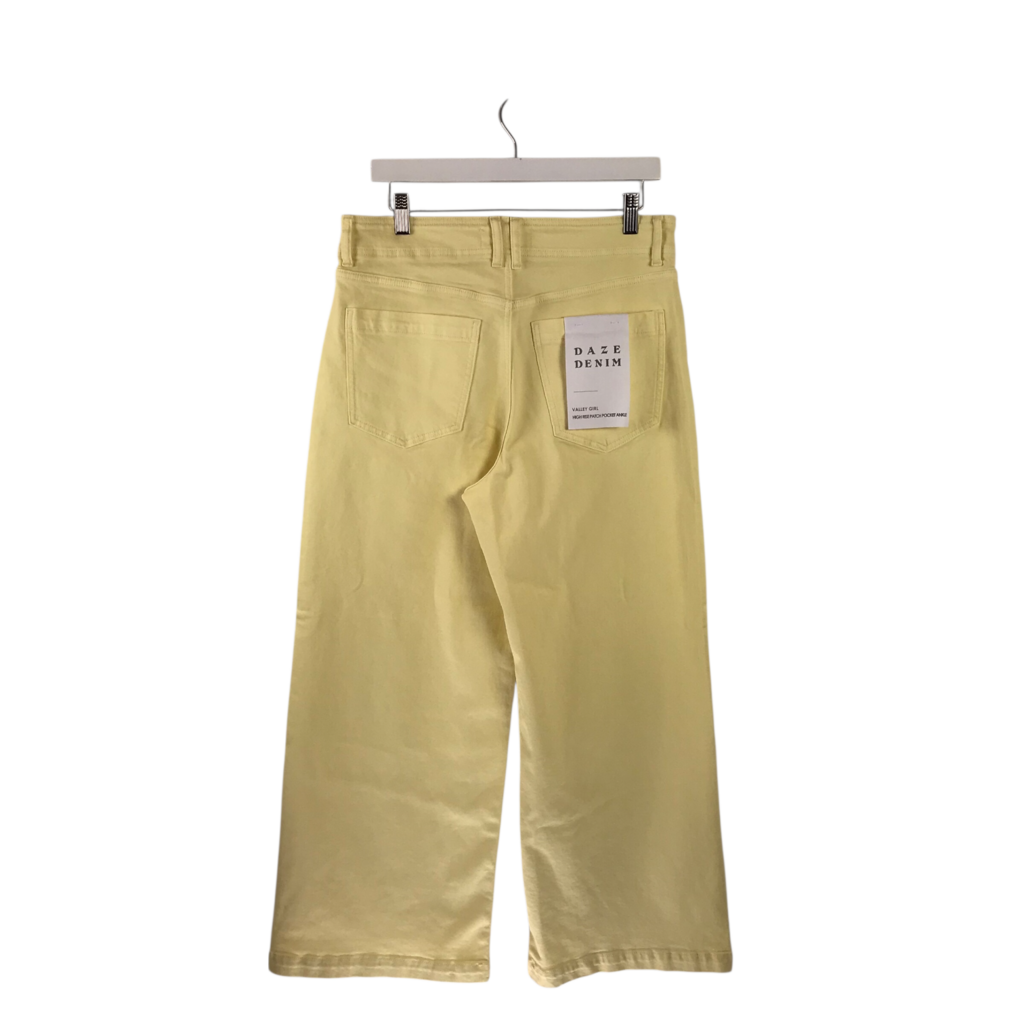 DAZE NWT WIDE LEG JEANS YELLOW 30