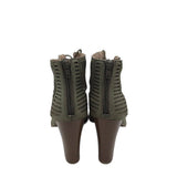 MIX NO. 6 HEEL LACE UP SANDAL SHOES TAUPE 9