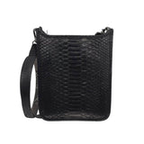 MARKELL PHYTON TEXTURE CROSSBODY HANDBAG BLACK