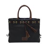 DOONEY & BOURKE DRAWSTRING SHOULDER HANDBAG BLACK BROWN