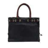 DOONEY & BOURKE DRAWSTRING SHOULDER HANDBAG BLACK BROWN