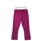 LOFT CROP STRAIGHT LEG JEANS MAGENTA 8