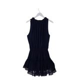 MISA SLEEVELESS DESIGNER DRESS NAVY MEDIUM