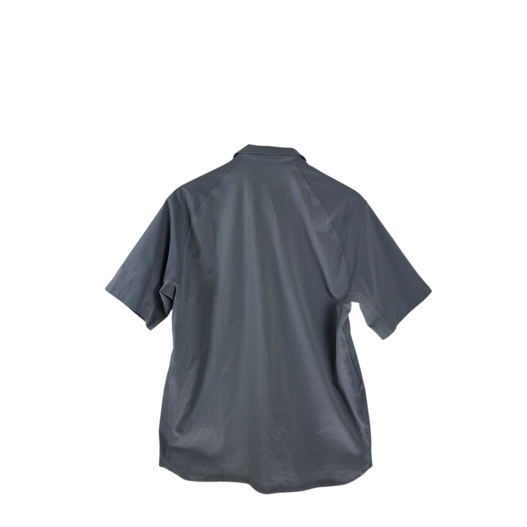 LULULEMON SHORT SLEEVE MEN SHIRT GRAY MEDIUM