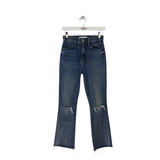 MOTHER NWT ANKLE FRAY DESIGNER JEANS BLUE 24