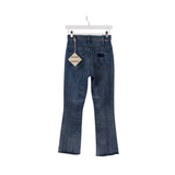 MOTHER NWT ANKLE FRAY DESIGNER JEANS BLUE 24