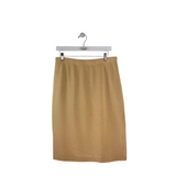 ST JOHN COLLECTION KNIT PENCIL DESIGNER SKIRT YELLOW 12