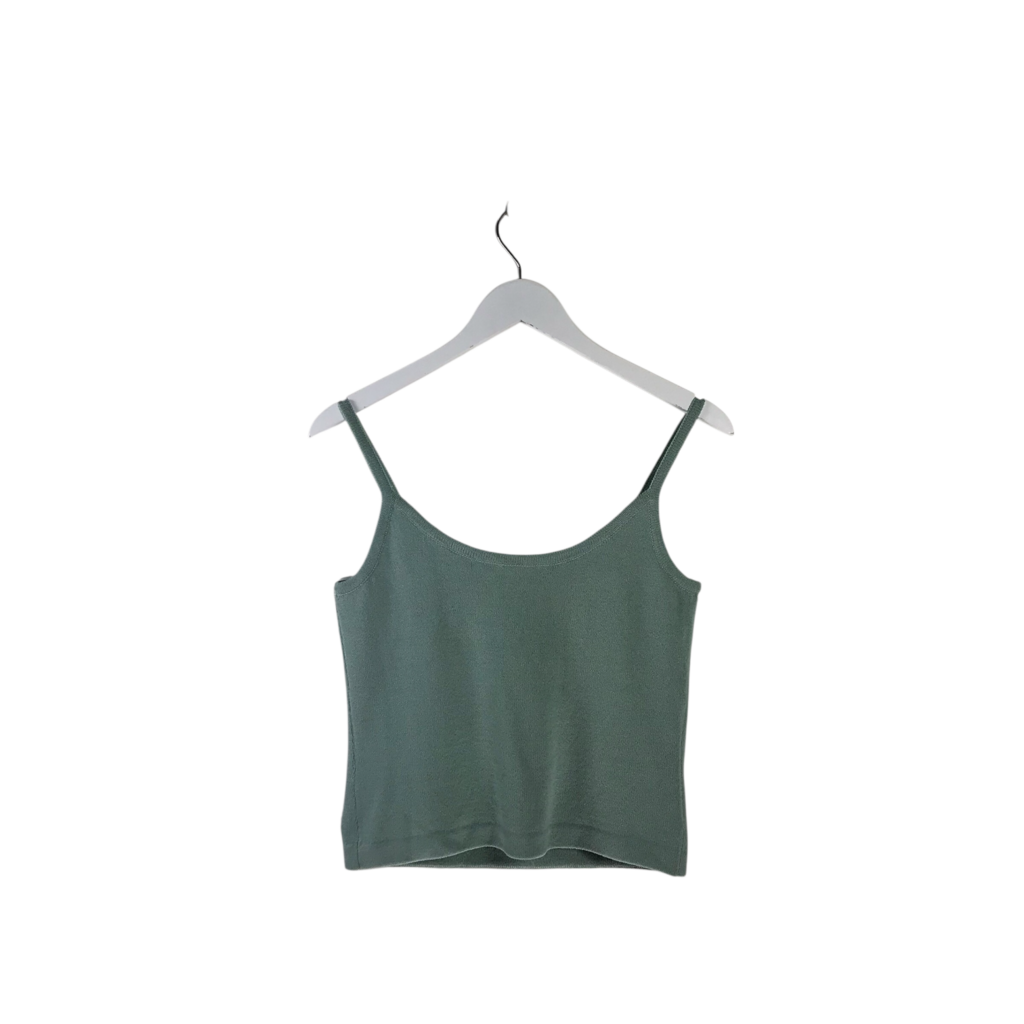 ST JOHN COLLECTION NWT KNIT TANK DESIGNER TOP SAGE P