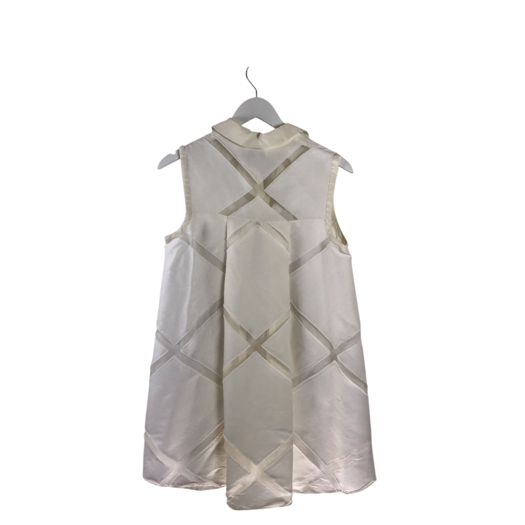 MILLY SLEEVELESS DESIGNER DRESS WHITE 6