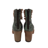 FREEBIRD RET$245 LEATHER BOOTIE SHOES PINK BLUE 8