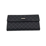 RIONI RET$190 MOGOGRAM TRIFOLD WALLET BLACK GREY