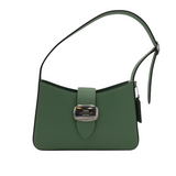 COACH RET$350 "ELIZA" LEATHER SHOULDER HANDBAG GREEN