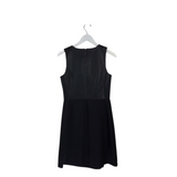 THEORY LEATHER SLEEVELESS DESIGNER DRESS BLACK 6