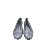 RHINSTONES FLAT DESIGNER SHOES SILVER 8.5