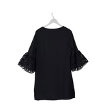 JOSEPH RIBKOFF NWT$298 FLARE SLEEVE DESIGNER DRESS BLACK 4