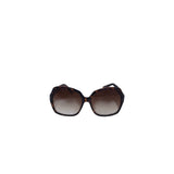 VINCE CAMUTO W/CASE PLASTIC FRAME SUNGLASSES/READERS BROWN