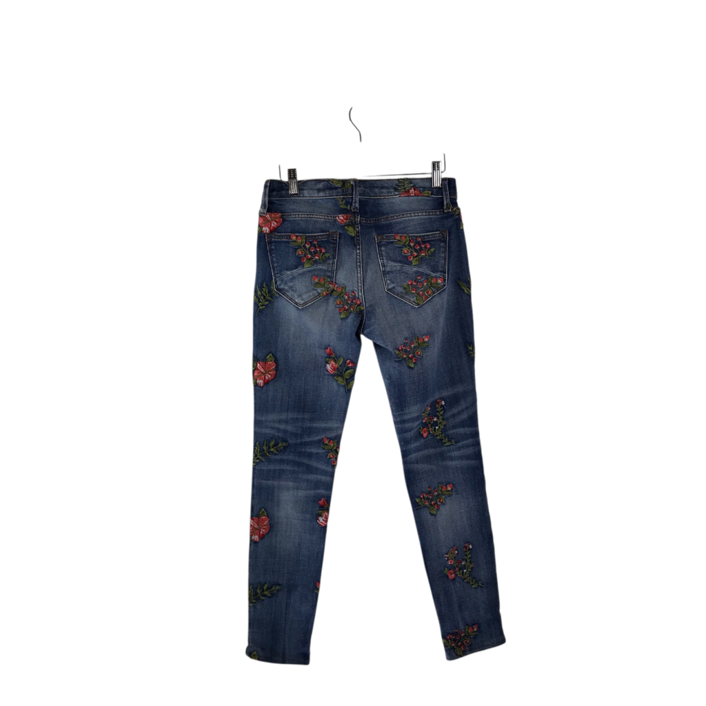 DRIFTWOOD EMBROIDERED JEANS BLUE RED 26