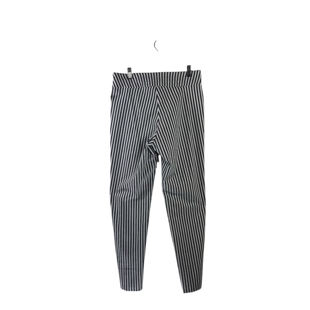 KRAZY LARRY NWT$135 PULL-ON PANT WHITE BLACK 8
