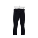 MOTHER RET$238 SKINNY LEG DESIGNER JEANS BLACK 25