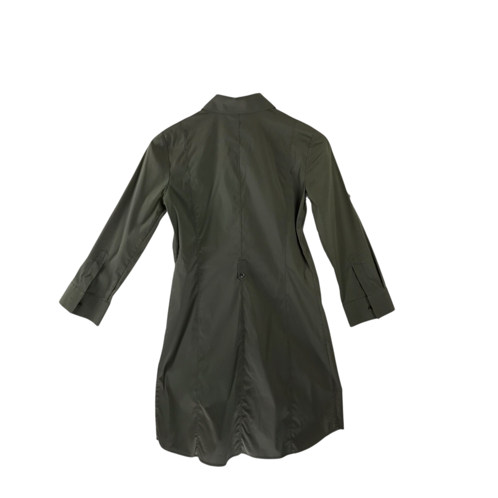 THEORY LONG SLEEVE DESIGNER DRESS SAGE 2