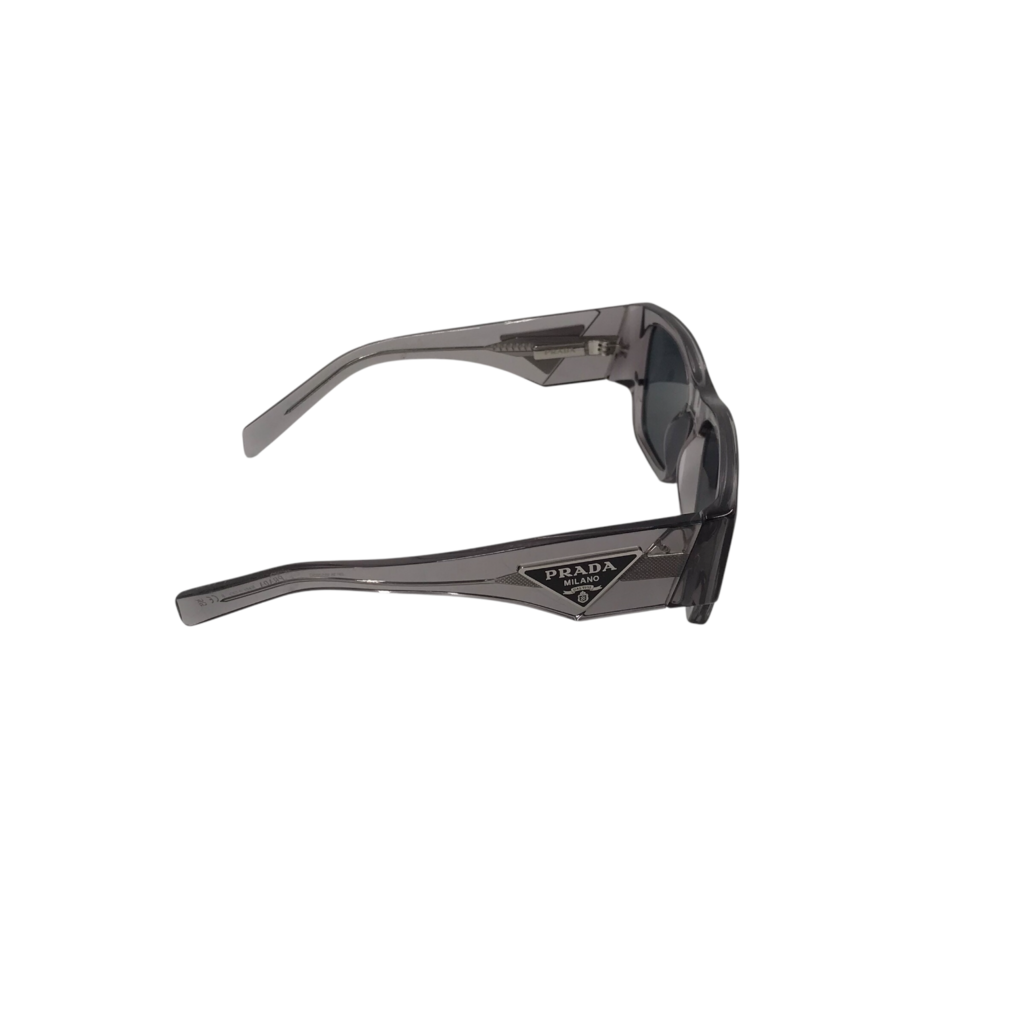 PRADA SPR10Z ACETATE SQUARE LUXE SUNGLASSES GREY