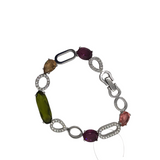 SWAROVSKI SWAROVSKI CHAIN LINK BRACELET SILVER MULTI