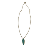KENDRA SCOTT SPEAR PENDANT NECKLACE GOLDTONE TURQUOISE
