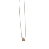 SWAROVSKI ROSEGOLD TRIANGLE PENDANT NECKLACE ROSEGOLD