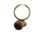 MARC JACOBS DANGLE HEART RING GOLDTONE RED 7
